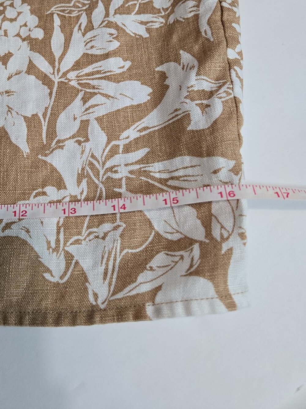 Reformation Frankie Linen Midi Dress size 6 Dune Floral Beige - Picture 13 of 17